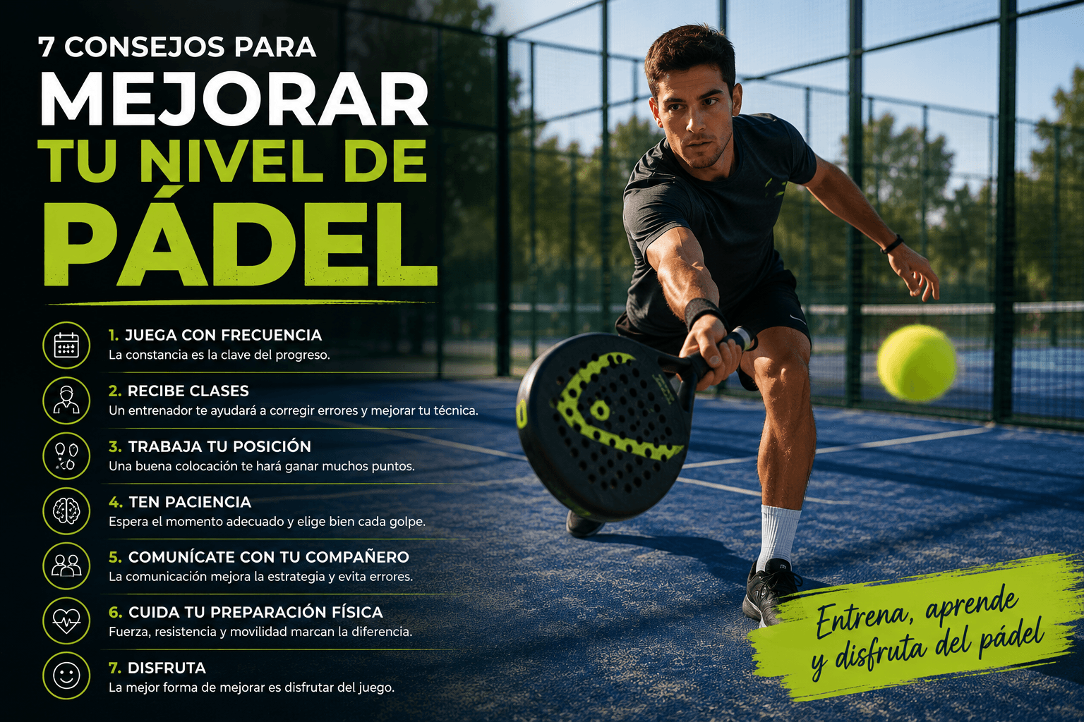 Mejora tu nivel en el padel