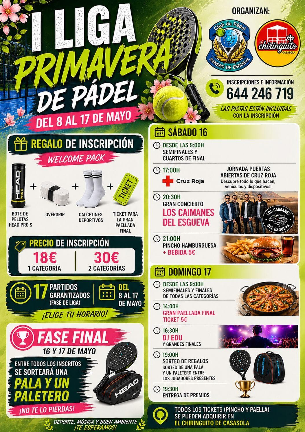 Primera liga primavera pádel 2026